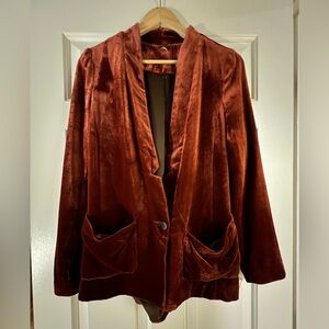 Free People Velvet Amber Blazer